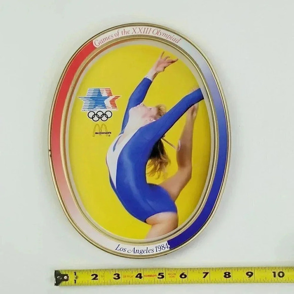 McDonald's 1984 L.A. Olympics Games of the XXIII Olympiad Gymnastic VTG Tin Tray - Picture 4 of 7